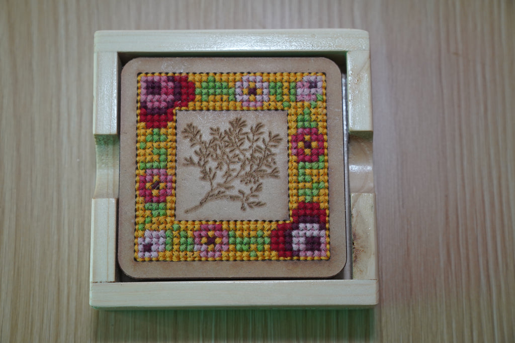 Red & White Coaster