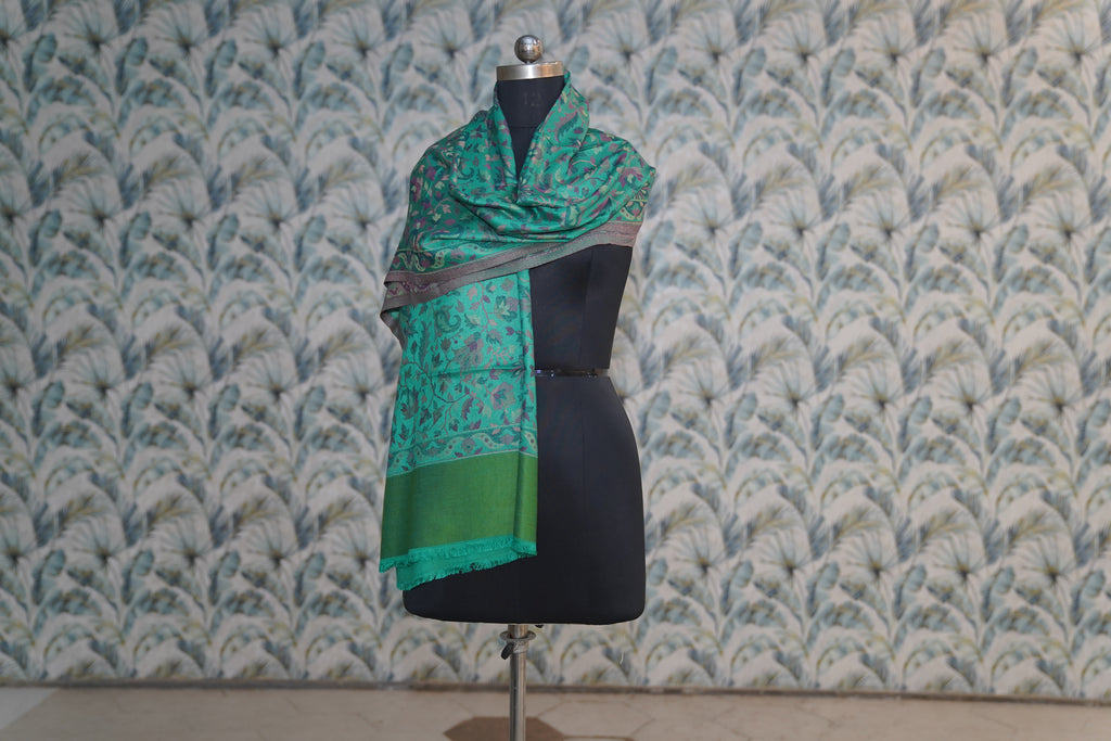 Emerald Kani Kashmiri Stole