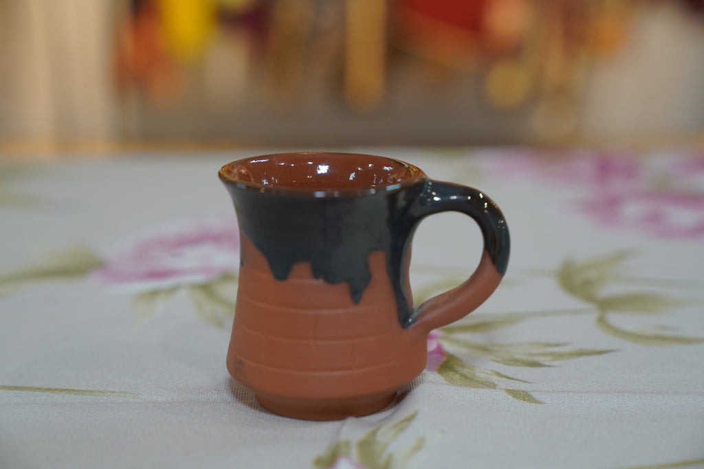 Terracotta Red and Black Cup 1 (Set of 6)