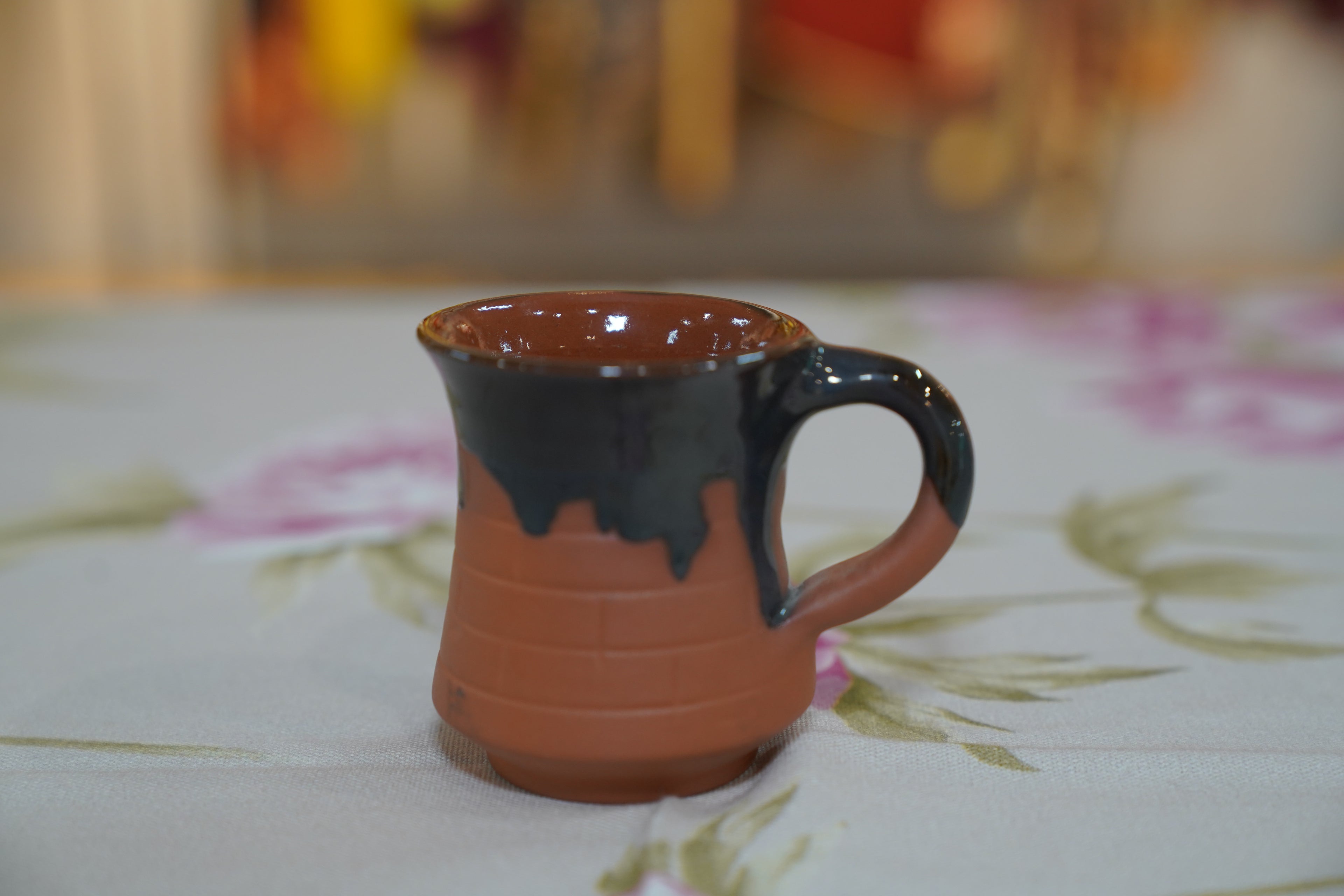Terracotta Red and Black Cup 1