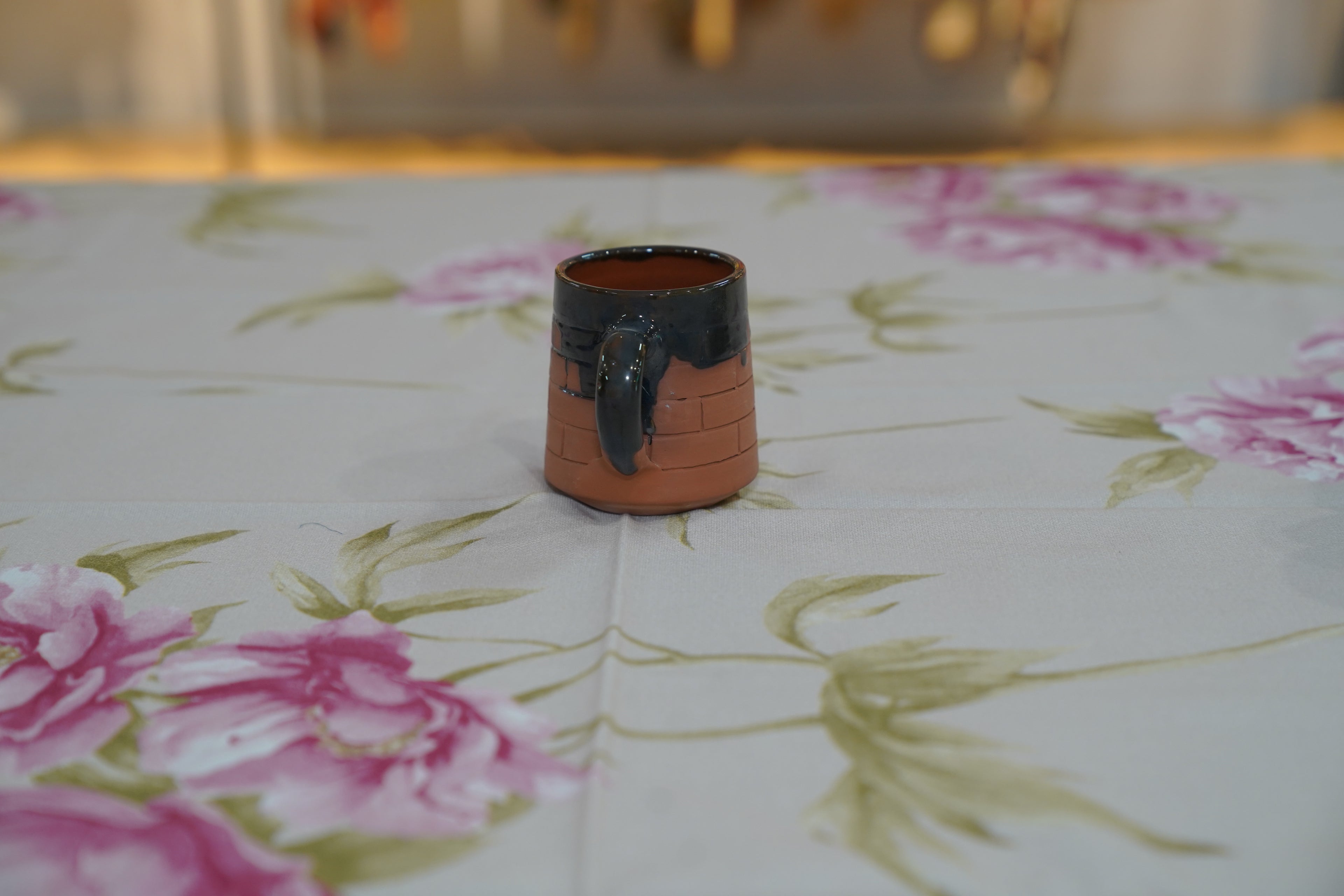 Terracotta Red and Black Cup 1 (Set of 6)
