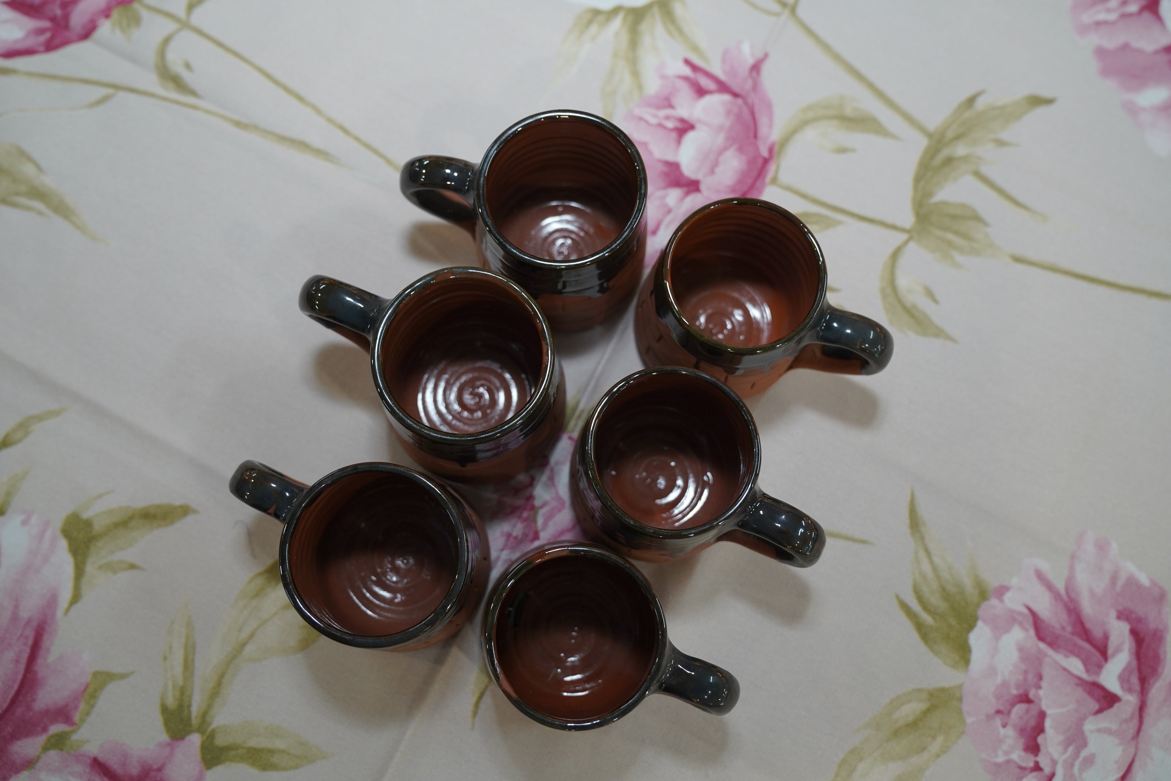 Terracotta Red and Black Cup 1