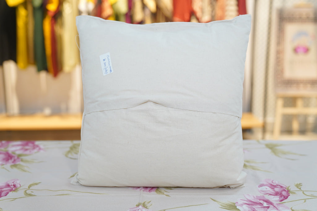 Green Red Temple Spire Gujarati Cushion Cover (Set of5)