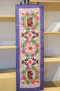 Purple embroidered Elephant Runner