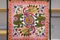 Green elephant Gujarati cushion cover (Set of 5)