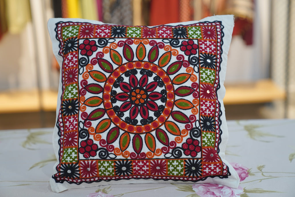 Circle of life gujrati cushion cover