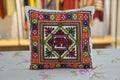 Red central cushion cover