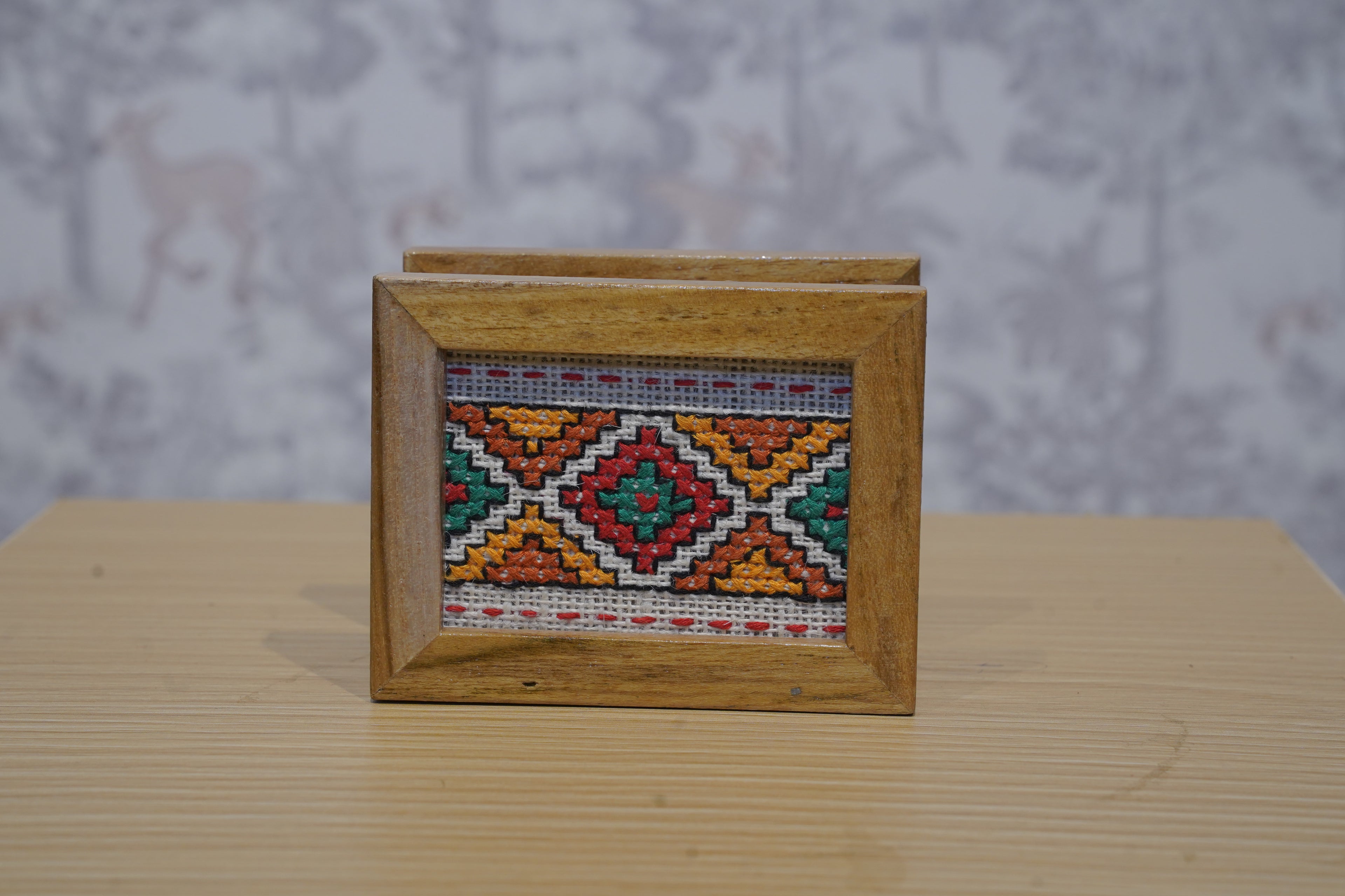 Cream multicoloured Tissue holder -                 3 pieces