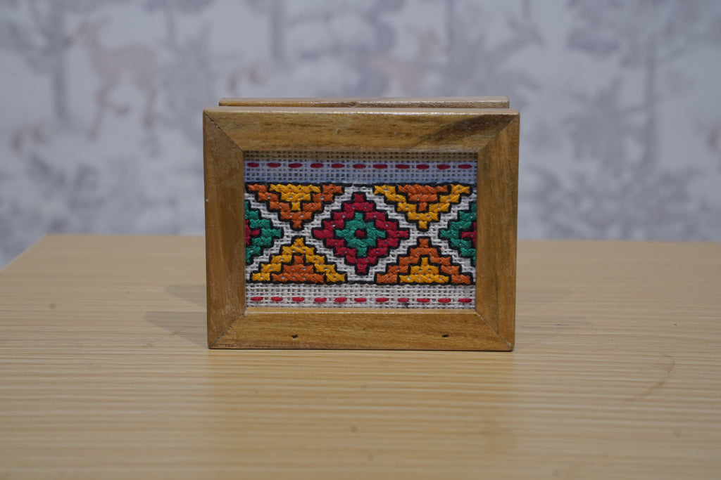 Cream multicoloured Tissue holder -                 3 pieces