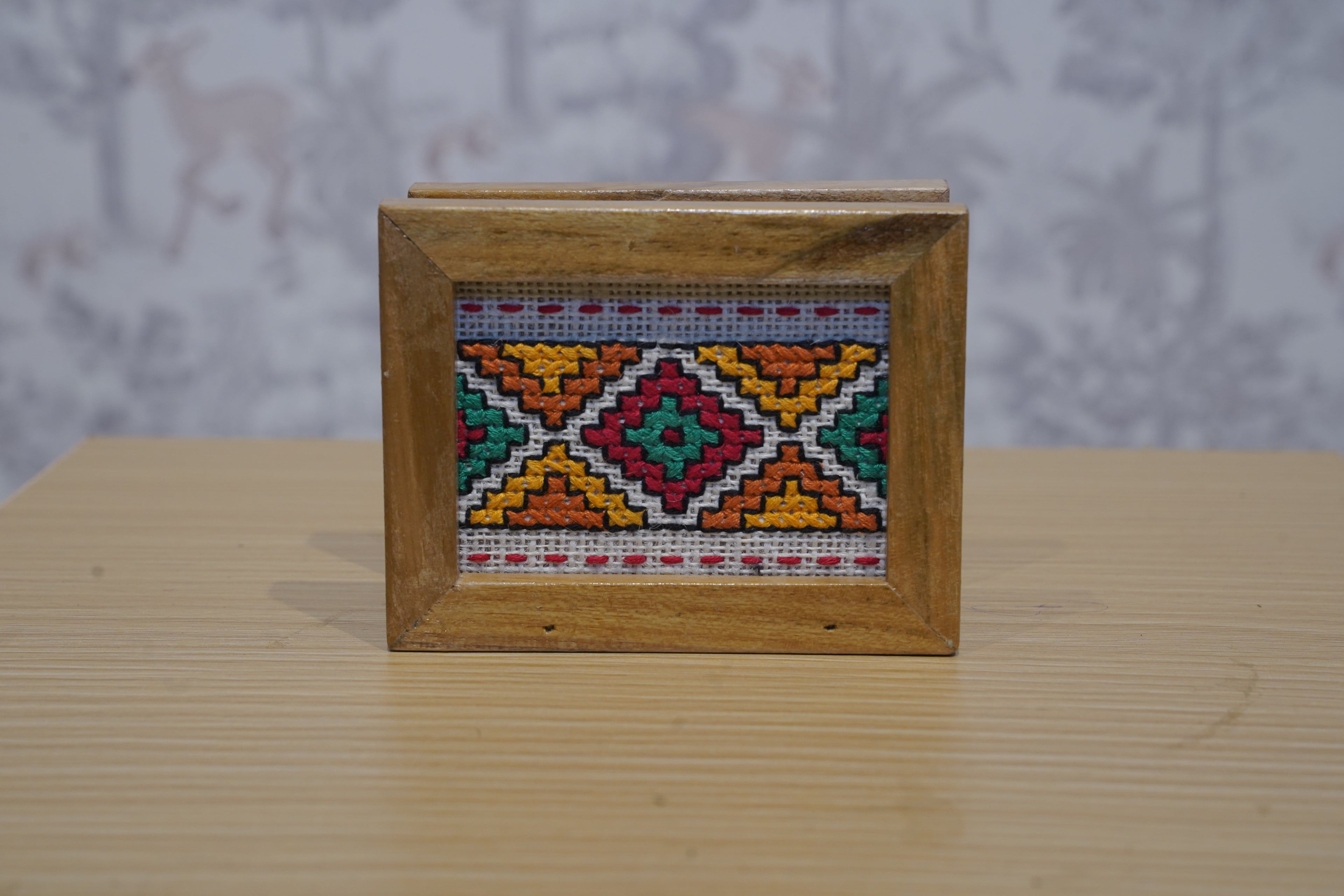 Cream multicoloured Tissue holder -                 3 pieces